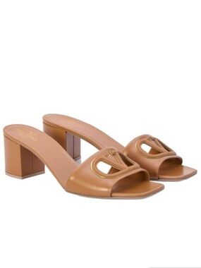 VALENTINO GARAVANI VLogo Signature Open Toe Slip-On Mules